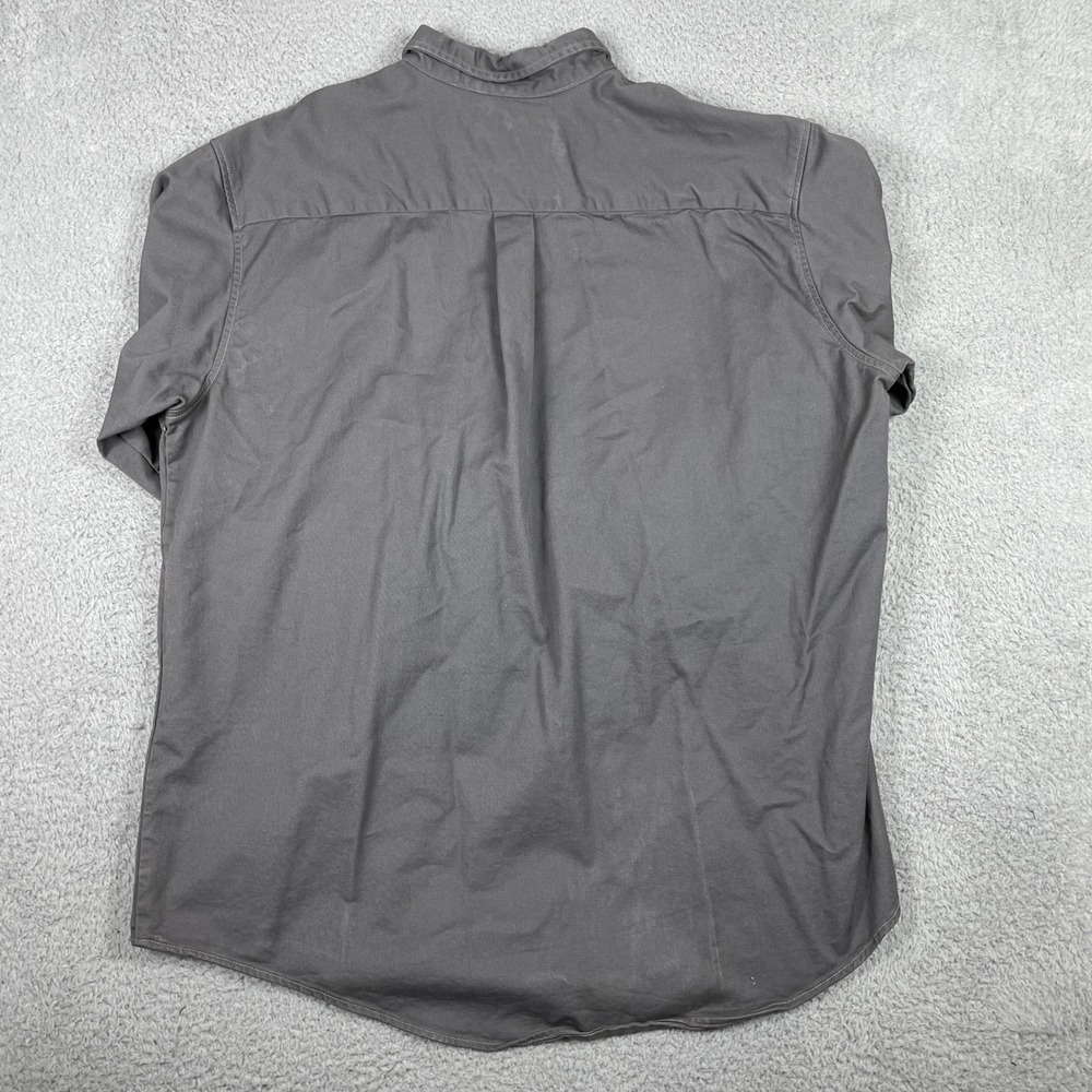 Wrangler Riggs Workwear FR Shirt Mens XL Grey Flame Resistant Long Sleeve Cotton - Picture 3 of 11